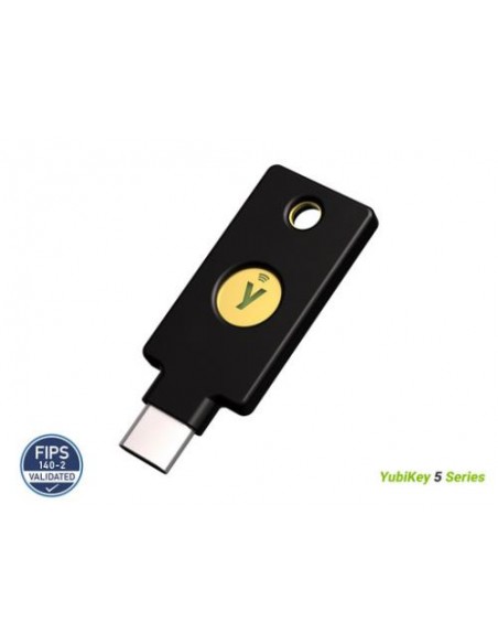 USB varnostni ključ Yubico YubiKey 5C NFC FIPS, USB-C, črn