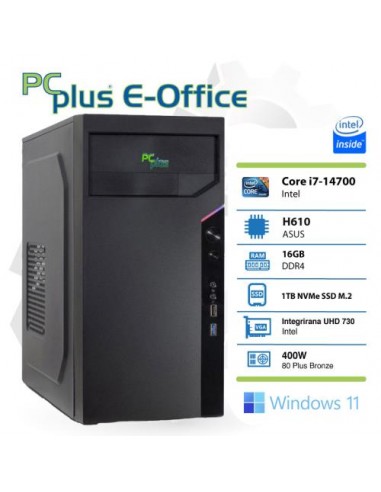 PC PCplus E-Office (145704) i7-14700 16GB 1TB NVMe SSD Windows 11 Pro