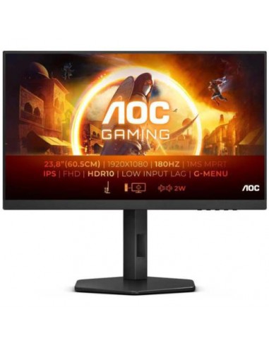 Monitor AOC 23.8 "/60cm 24G4X, 1920x1080@180Hz, 300 cd/m2, 1000:1, 0.5ms