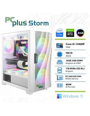 PC PCplus Storm (145753) i5-14400F 16GB 1TB NVMe SSD GeForce RTX 4060 8GB Windows 11 Home