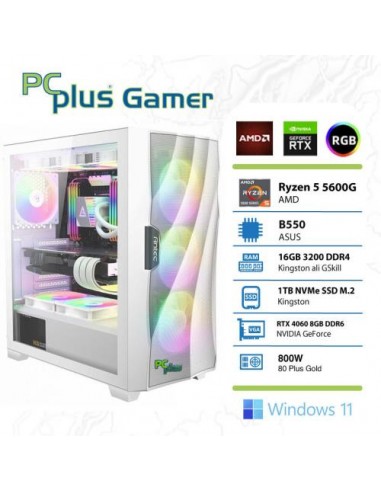 PC PCplus Gamer (145754) Ryzen 5 5600G 16GB 1TB NVMe SSD GeForce RTX 4060  8GB RGB Windows 11 Home