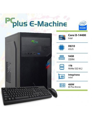 PC PCplus E-Machine (145786) i5-14400 16GB 1TB NVMe SSD