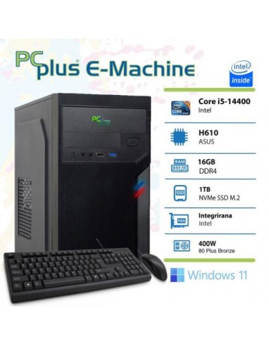 PC PCplus E-Machine (145783) i5-14400 16GB 1TB NVMe SSD Windows 11 Home