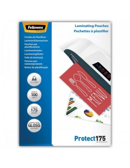 Žepki za plastificiranje Fellowes A4, 175 mic, 100 kosov