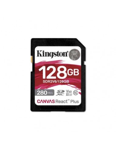 Spominska kartica SDXC 128GB Kingston Canvas React Plus (SDR2V6/128GB)