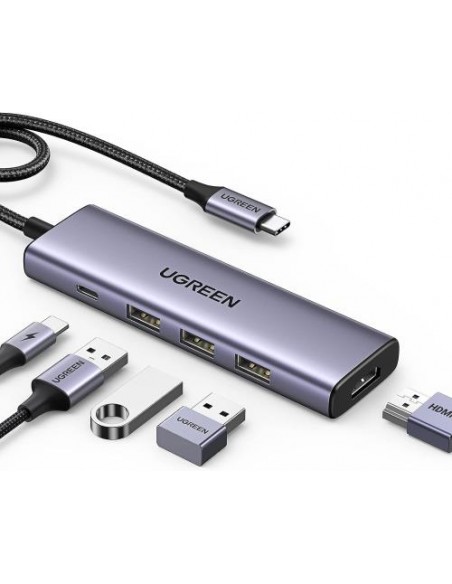 Priklopna postaja UGreen 5-v-1 USB-C Hub (15596)