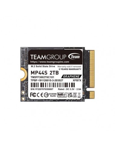 SSD Teamgroup MP44S (TM5FF3002T0C101) M.2 2TB, 5000/3500 MB/s, PCIe NVMe