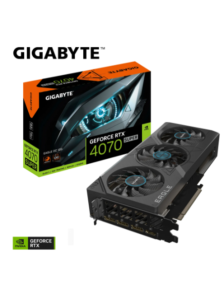 Grafična kartica Gigabyte RTX4070 SUPER EAGLE OC (GV-N407SEAGLE OC-12GD) 12GB GDDR6X