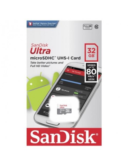 Spominska kartica SDHC 32GB Sandisk Ultra (SDSQUNR-032G-GN3MN)
