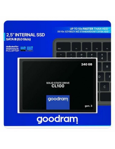 SSD GOODRAM CL100 (SSDPR-CL100-240-G3) 2.5" 240GB, 520/400 MB/s, SATA3