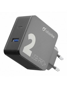 Polnilec za telefon CellularLine ACHUSB2QCPD36WK