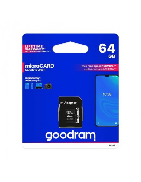Spominska kartica Micro SDXC 64GB GOODRAM (M1AA-0640R12)