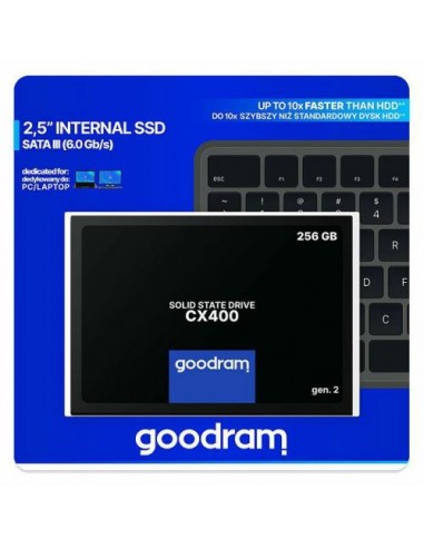SSD GOODRAM CX-400 (SSDPR-CX400-256) 2.5" 256GB, 550/490 MB/s, SATA3
