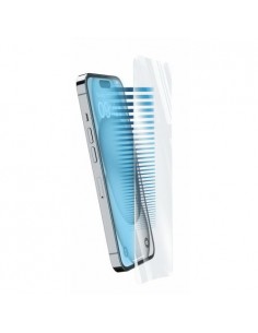 Zaščitno steklo za telefon CellularLine EYEDEFEND za iPhone 15 Plus / 15 Pro Max