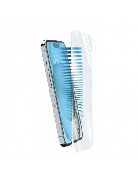 Zaščitno steklo za telefon CellularLine EYEDEFEND za iPhone 15 Plus / 15 Pro Max