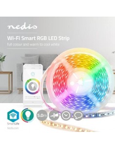 Led trak Nedis WIFILS50CRGBW, 5m