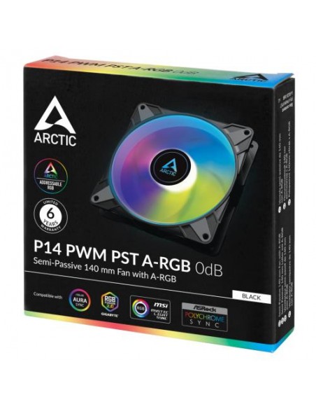 Ventilator Arctic P14 PWM PST A-RGB (ACFAN00239A)