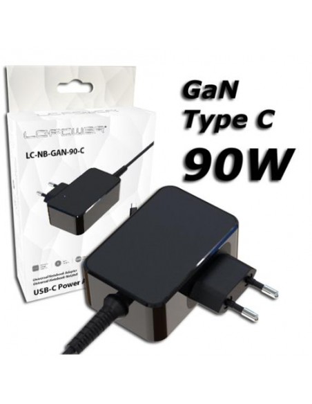 Napajalni adapter LC-Power 90W (LC-NB-GAN-90-C)