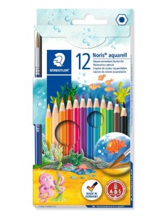 Barvice Staedtler akvarel, 12/1 + čopič