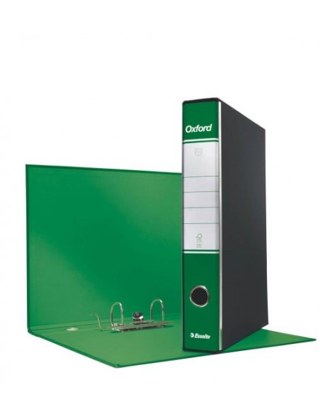 Registrator Esselte Oxford A4 50mm z ovojem, zelen