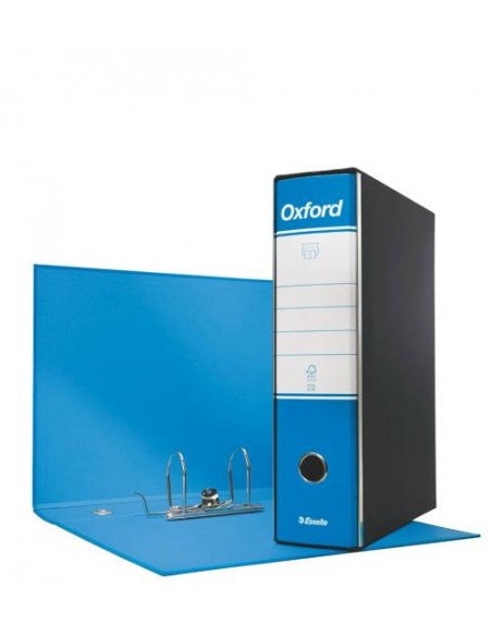 Registrator Esselte Oxford A4 80mm z ovojem, svetlo moder