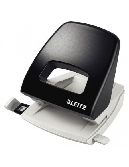 Luknjač Leitz, do 25 listov, črn