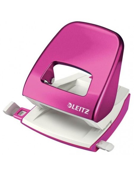 Luknjač Leitz WOW, do 30 listov, pink