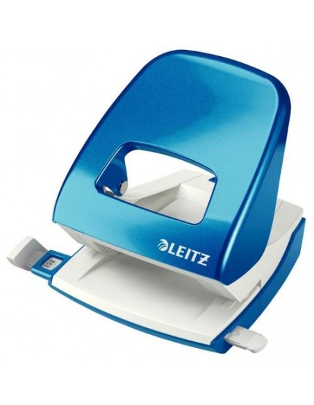 Luknjač Leitz WOW, do 30 listov, moder