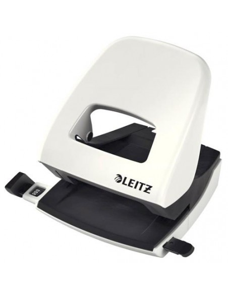 Luknjač Leitz WOW, do 30 listov, bel