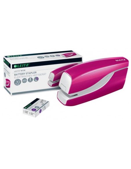 Spenjač Leitz WOW, do 10 listov, pink