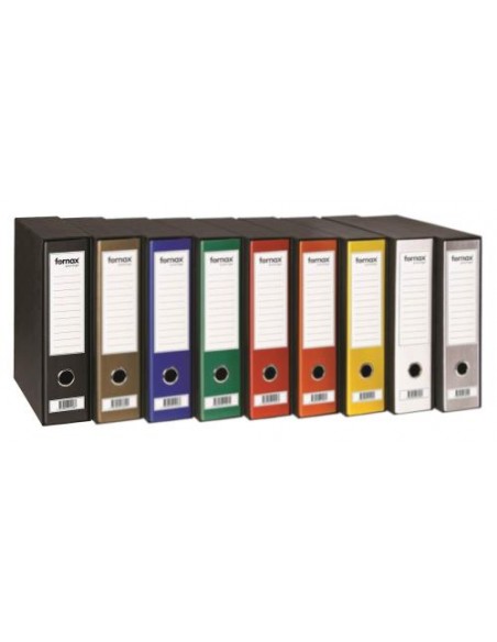 Registrator Fornax Prestige A4 80mm z ovojem, črn