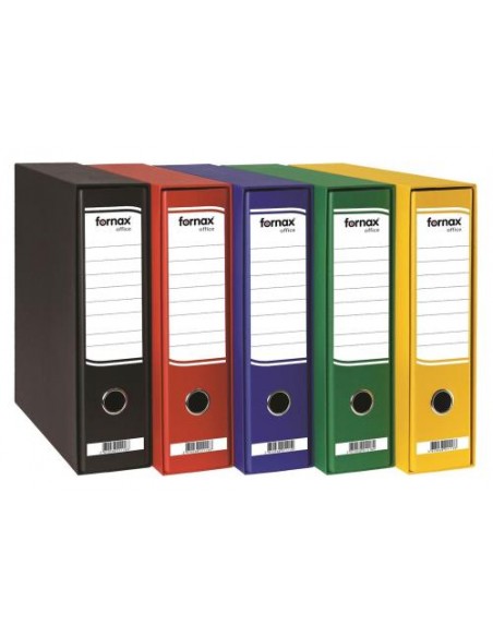 Registrator Fornax Office A4 80mm z ovojem, rumen