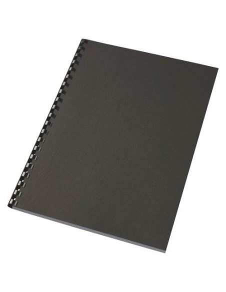 Platnice za vezavo GBC LeatherGrain, A4, 250g, črna, 100/1