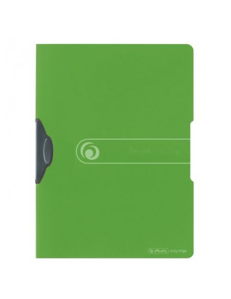 Mapa clip Herlitz A4, mat zelena