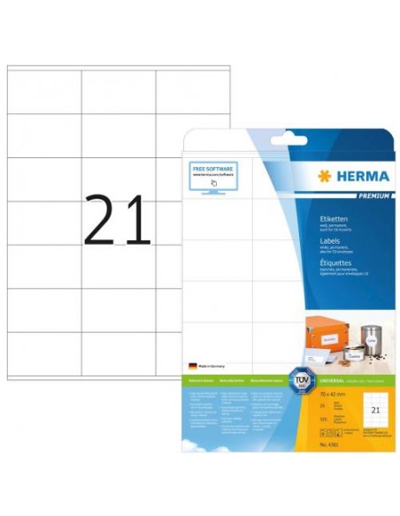 Etikete Herma Superprint Premium, 70x42 mm
