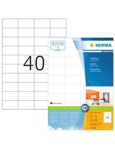 Etikete Herma Superprint Premium, 52.5x29.7 mm