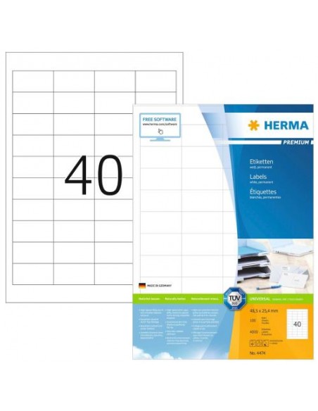 Etikete Herma Superprint Premium, 48.5x25.4 mm