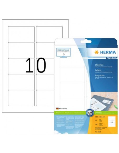 Etikete Herma Superprint Premium, 83.8 x 50.8 mm
