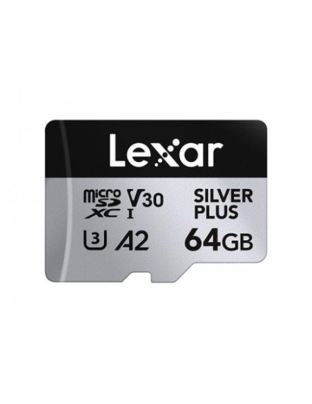 Spominska kartica Micro SDXC 64GB Lexar Professional SILVER Plus (LMSSIPL064G-BNANG)