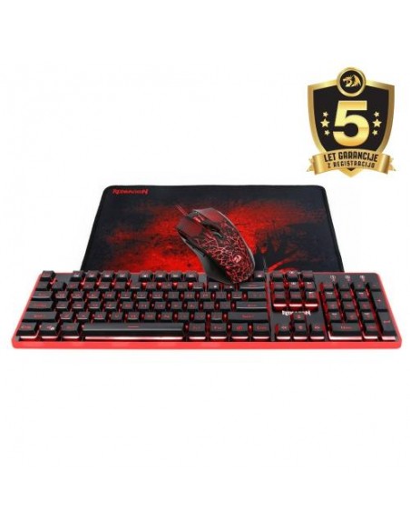 Tipkovnica + miška + podloga Redragon S107