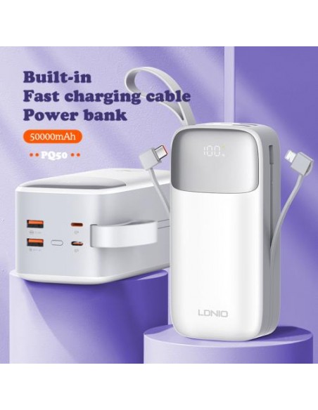 Prenosna baterija LDNIO PQ50, 50.000mAh
