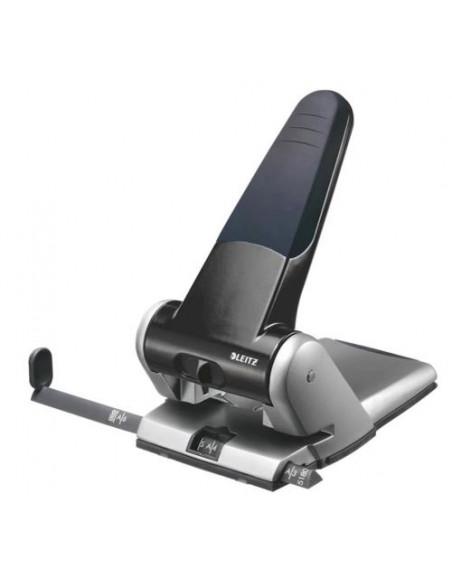 Luknjač Leitz Heavy Duty, do 65 listov, črn