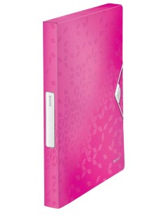 Mapa s klapo in elastiko Leitz WOW A4, pink