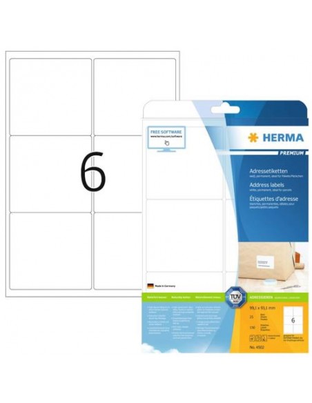 Etikete Herma Superprint Premium, 99.1x93.1 mm