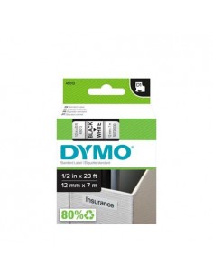 Dymo D1 trak SO720530 12mm, črna na beli