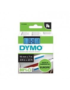 Dymo D1 trak SO720860 19mm, črna na modri