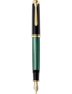 Nalivno pero Pelikan Souverän M800, črno-zelen, F konica