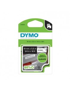 Dymo D1 trak SO718070 19mm, črna na beli