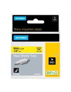 Dymo RHINO HST trak SO718270 6mm, črna na rumeni