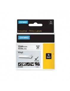 Dymo RHINO IND trak 12mm, črna na beli